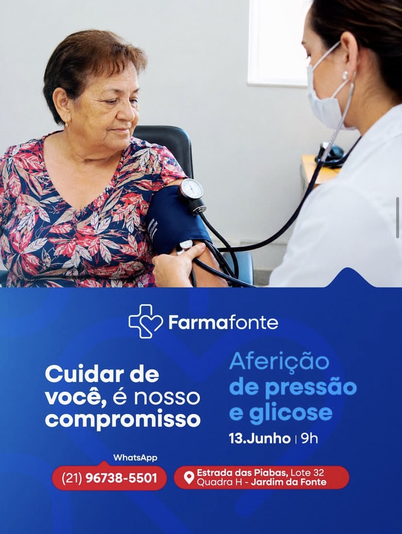 Aferição de pressão na Farmafonte